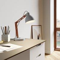 Lamkur Skansen table lamp, adjustable, grey