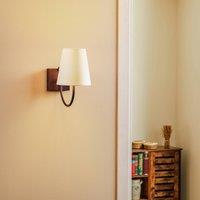 Lamkur Paro wall light with textile shade