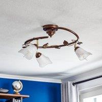Lamkur Siena ceiling light, Florentine style, 3-bulb