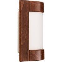 Lamkur Zanna wall light made of wood, height 22 cm, rustic