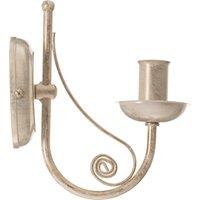 Lamkur Ayleen wall light in steel without lampshade, white