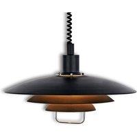Marksljd Black Kirkenes hanging light, height-adjustable