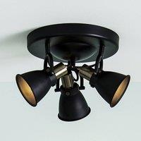 Marksljd Alton ceiling light in black, spots adjustable