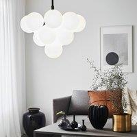 Marksljd Merlot hanging light made of glass, black/white