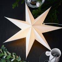 Marksljd Lively decorative star, hanging, white, 60 cm