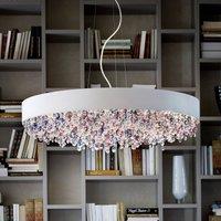 Masiero Ola S6/60 hanging white/coloured cold crystals