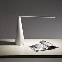 Martinelli Luce Elica LED table lamp, white, 38 cm