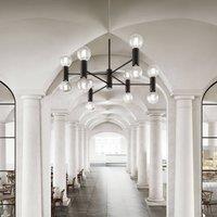 Modo Luce Chandelier hanging 13-bulb 107 cm black
