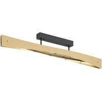 Quitani LED ceiling lamp Lian, brass, black