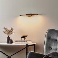 Quitani LED wall lamp Tolu, black, width 45 cm