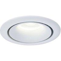 Maytoni Yin recessed spotlight, aluminium frame in white
