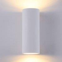 Maytoni Parma wall light, plaster, 8 x 20 cm