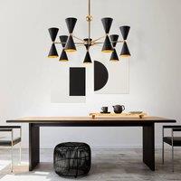 Maytoni Vesper hanging light 14-flame black/gold