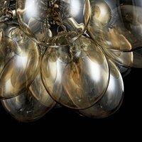 Maytoni Balbo ceiling light glass nickel/amber