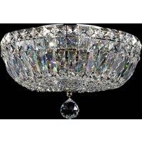 Maytoni Basfor ceiling light, nickel-coloured, 30 cm, 3 x E14