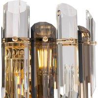 Maytoni Flare wall light with crystal decoration