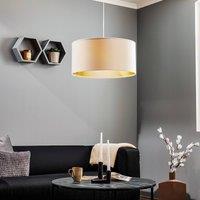 Maco Design Salina pendant light, white/gold 50cm