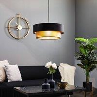 Maco Design Dorina hanging light, black/gold 50cm