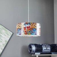Maco Design Graffiti pendant light with colourful photo print