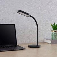 Prios Opira LED rechargeable table lamp, black, USB, touch dimmer