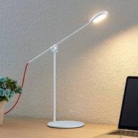 Prios Ihario LED table lamp CCT, dimmable, white