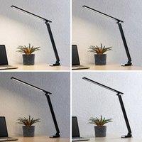Prios Tamarin LED table lamp, dimmable, black