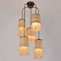 MARKET SET Formentera hanging light 5-bulb round