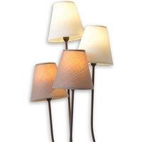 Nve Twiddle - floor lamp with four fabric lampshades