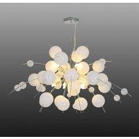 Nve Explosion bubble pendant light in white/chrome 98 cm