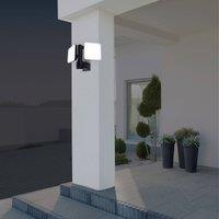 Nve Jaro LED outdoor wall light, sensor, two-bulb