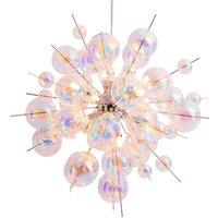 Nve Explosion bubble pendant light made of glass, 10-bulb