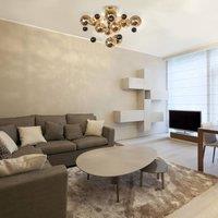 Nve Explosion bubble ceiling light with gold-coloured spheres