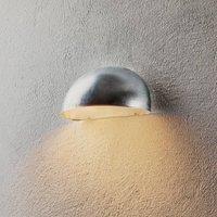 Nordlux Bergen wall light, semi-circular, silver-grey