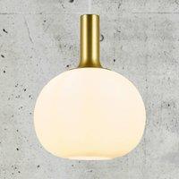 Nordlux Alton hanging light, glass lampshade white 25 cm