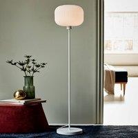 Nordlux Milford floor lamp with white glass lampshade