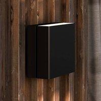 Nordlux Turn LED outdoor wall light, dimmable, black