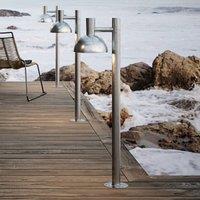 Nordlux Arki outdoor path light chrome seawater-resistant