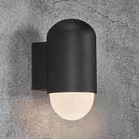 Nordlux Outdoor wall lamp Heka, black, aluminium, height 21.6 cm