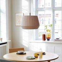 Nordlux Dicte hanging light, hand-bound, 40 cm, amber