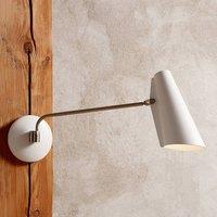 Northern Birdy retro wall light, white