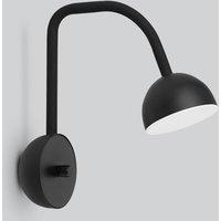 Northern Blush LED wall light, black