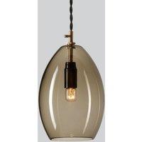 Northern Unika hanging light, smoky grey, large