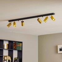 Nowodvorski Lighting Ceiling spotlight Eye Spot 6-bulb, black/brass