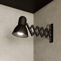 Nowodvorski Lighting Harmony wall light with scissor arm, black