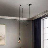 Nowodvorski Lighting Spider pendant light, black, 1-bulb