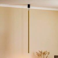 Nowodvorski Lighting Hanging light Laser 1-bulb, brass, lampshade 100cm