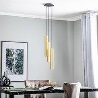 Nowodvorski Lighting Eye L pendant light, brass, 3-bulb