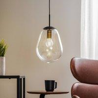 Nowodvorski Lighting Pear S pendant light with glass shade, black