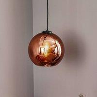 Nowodvorski Lighting Polaris pendant light, mirrored glass, copper