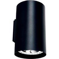 Nowodvorski Lighting Tube wall light in aluminium, up and down, black